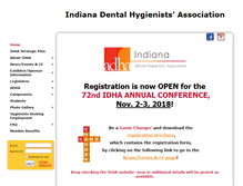 Tablet Screenshot of indiana-hygienists.org